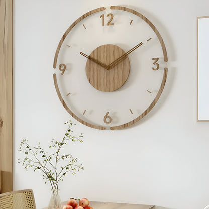 Wanduhr Holz Acryl Modernes Design