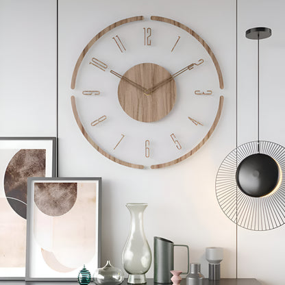 Wanduhr Holz Acryl Modernes Design