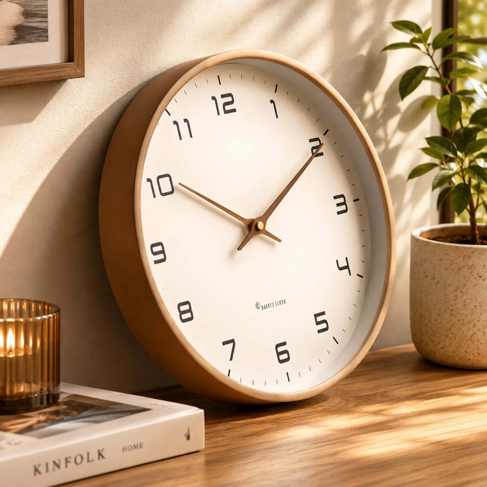 Moderne Wanduhr Haus Garten Rund - Image 1