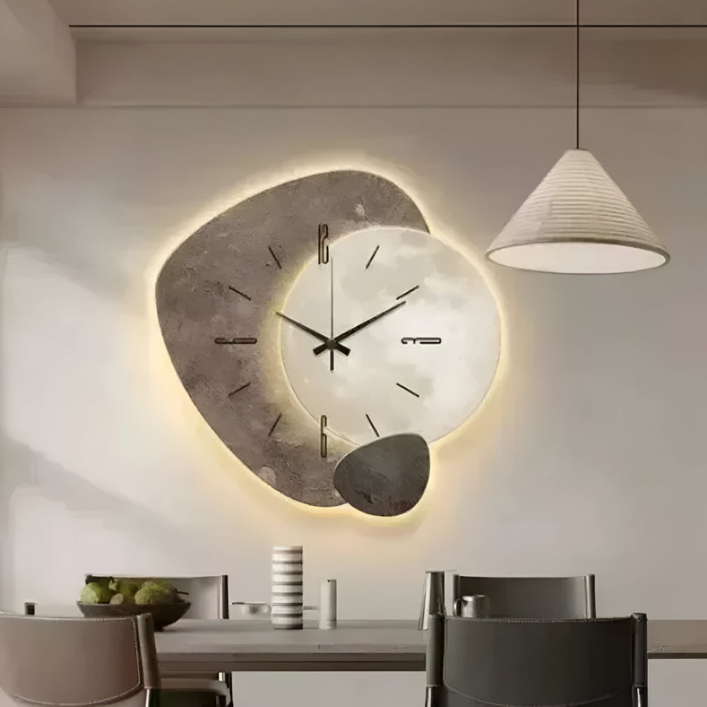 Wanduhr Modern Kristall Asymmetrisch Kunst Design