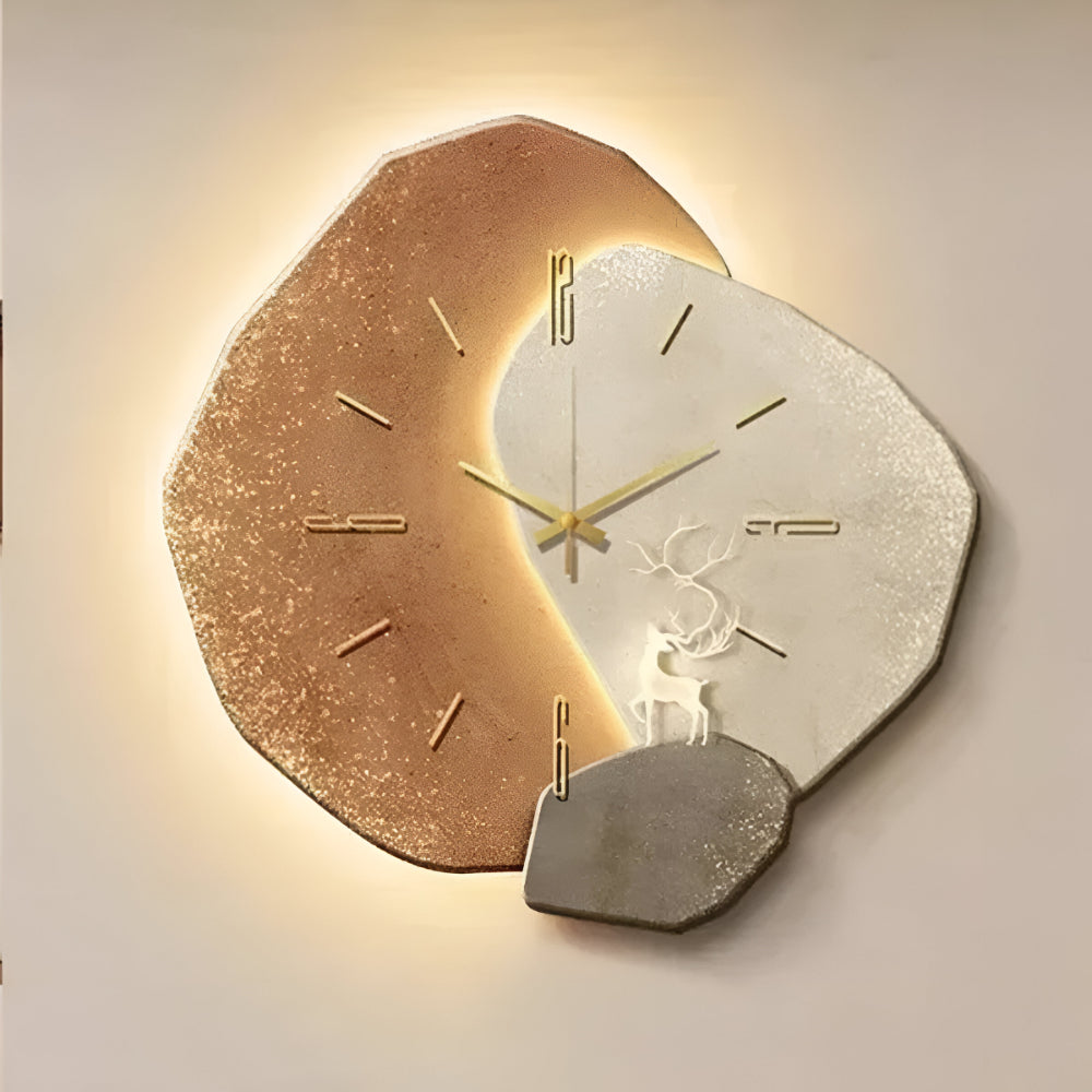 Wanduhr Modern Kristall Asymmetrisch Kunst Design