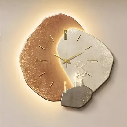 Wanduhr Modern Kristall Asymmetrisch Kunst Design