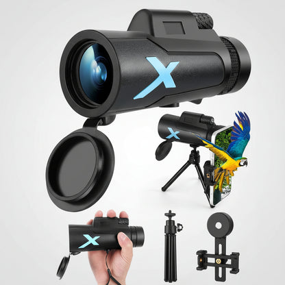 Monocular Telescope Phone Adapter Tripod Precise Observations