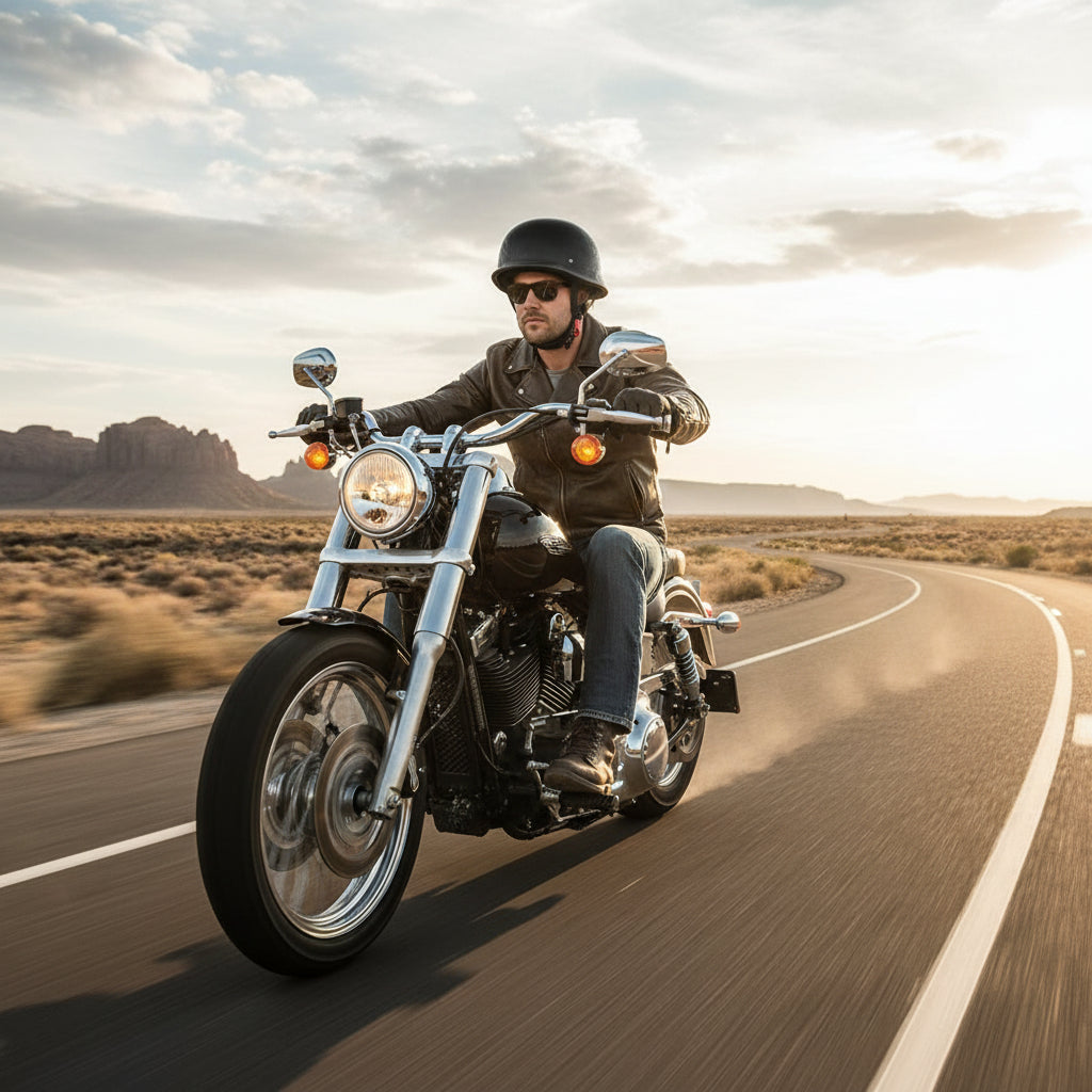 Motorradhelm Halbschale Visier Belüftung Zubehör - Image 1