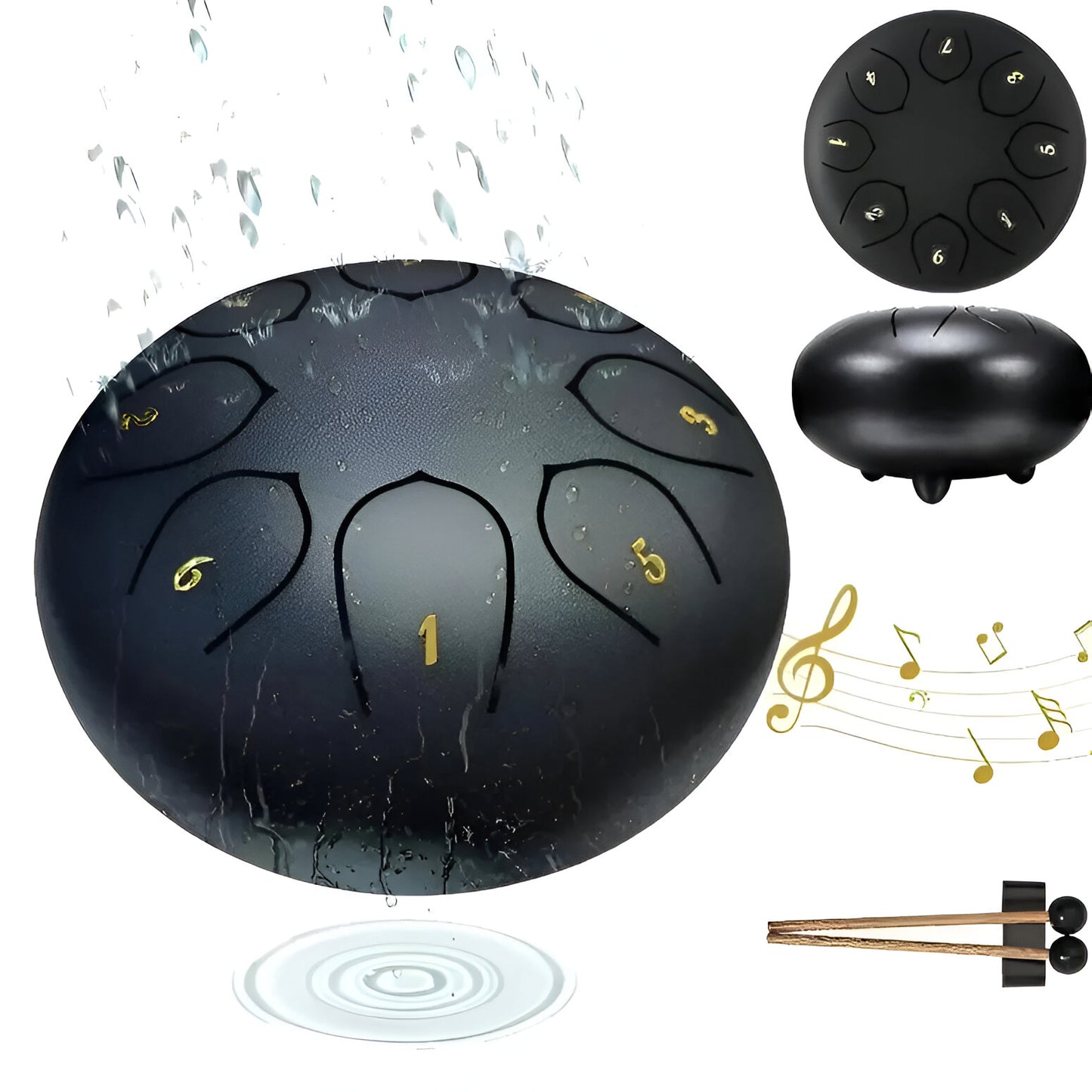 Handpan Drum Steel Music Instrument