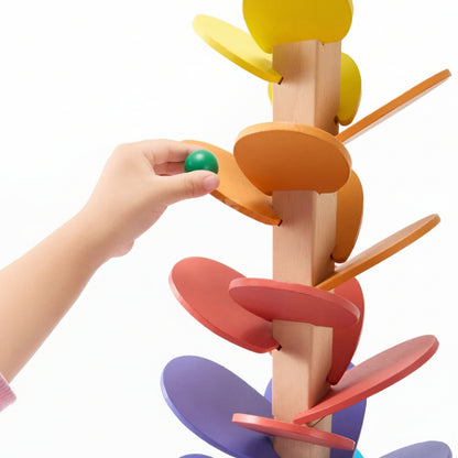 Musikalisches Baumspielzeug Holz Lernspielzeug Kugeln Farben - Image 2