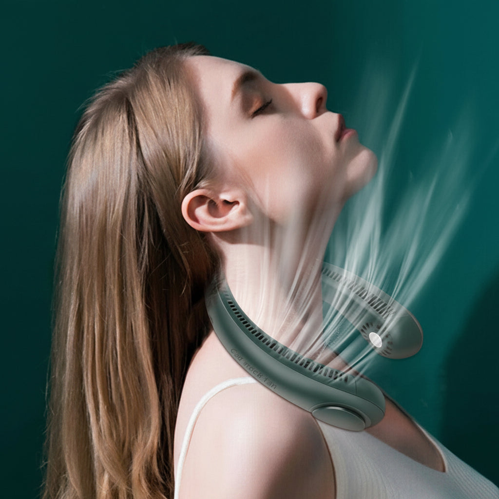Nackenfächer Frauen Tragbarer Ventilator Hals Kühlung - Image 1