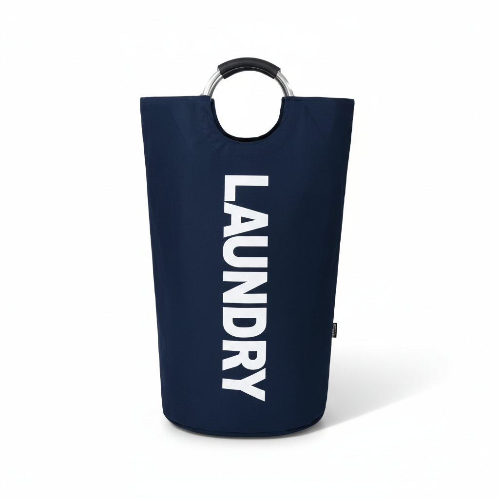 Laundry Basket Padded Handles Foldable Fabric Laundry Collector