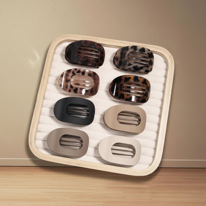 Haarspangen Neutrale Farben Minimalistische Haarklammern Set Damen