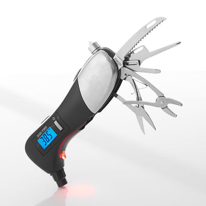 Notfallwerkzeug Auto Reifen Druckmesser Mit LED - Image 1