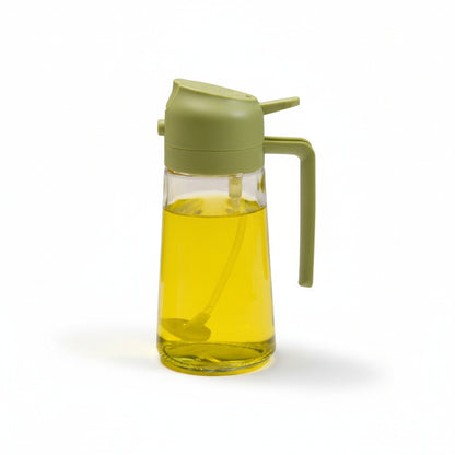 Distributeur d'huile en verre Distributeur de cuisine Acier inoxydable Moderne