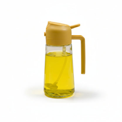 Distributeur d'huile en verre Distributeur de cuisine Acier inoxydable Moderne