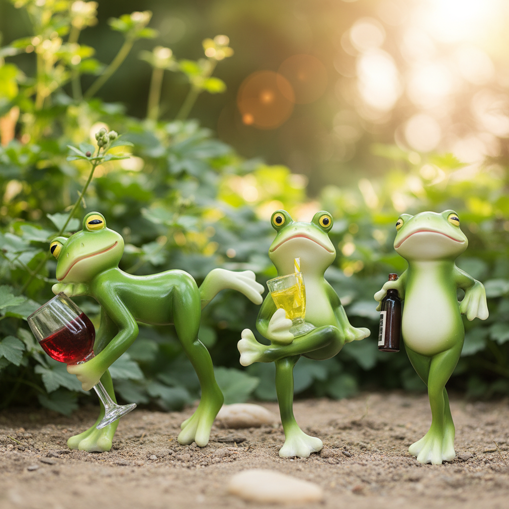 Oktoberfest Frosch Topfpflanzen Deko Gartenbedarf Gartenfigur - Image 1
