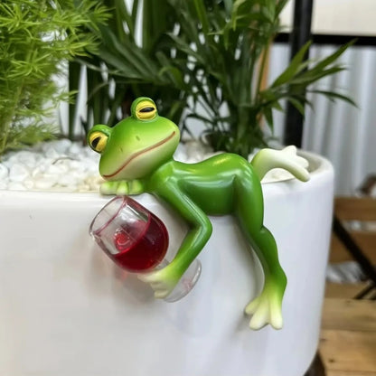 Oktoberfest Frosch Topfpflanzen Deko Gartenbedarf Gartenfigur - Image 2