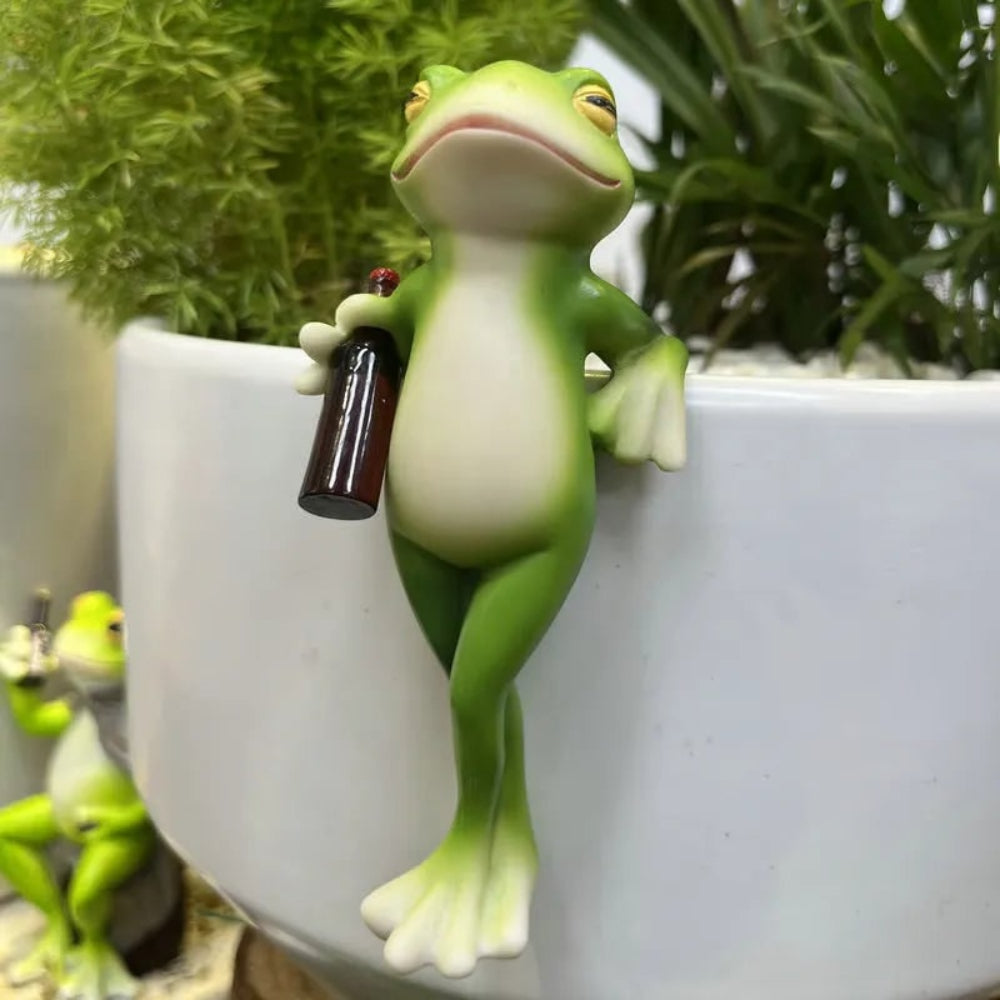 Oktoberfest Frosch Topfpflanzen Deko Gartenbedarf Gartenfigur - Image 3