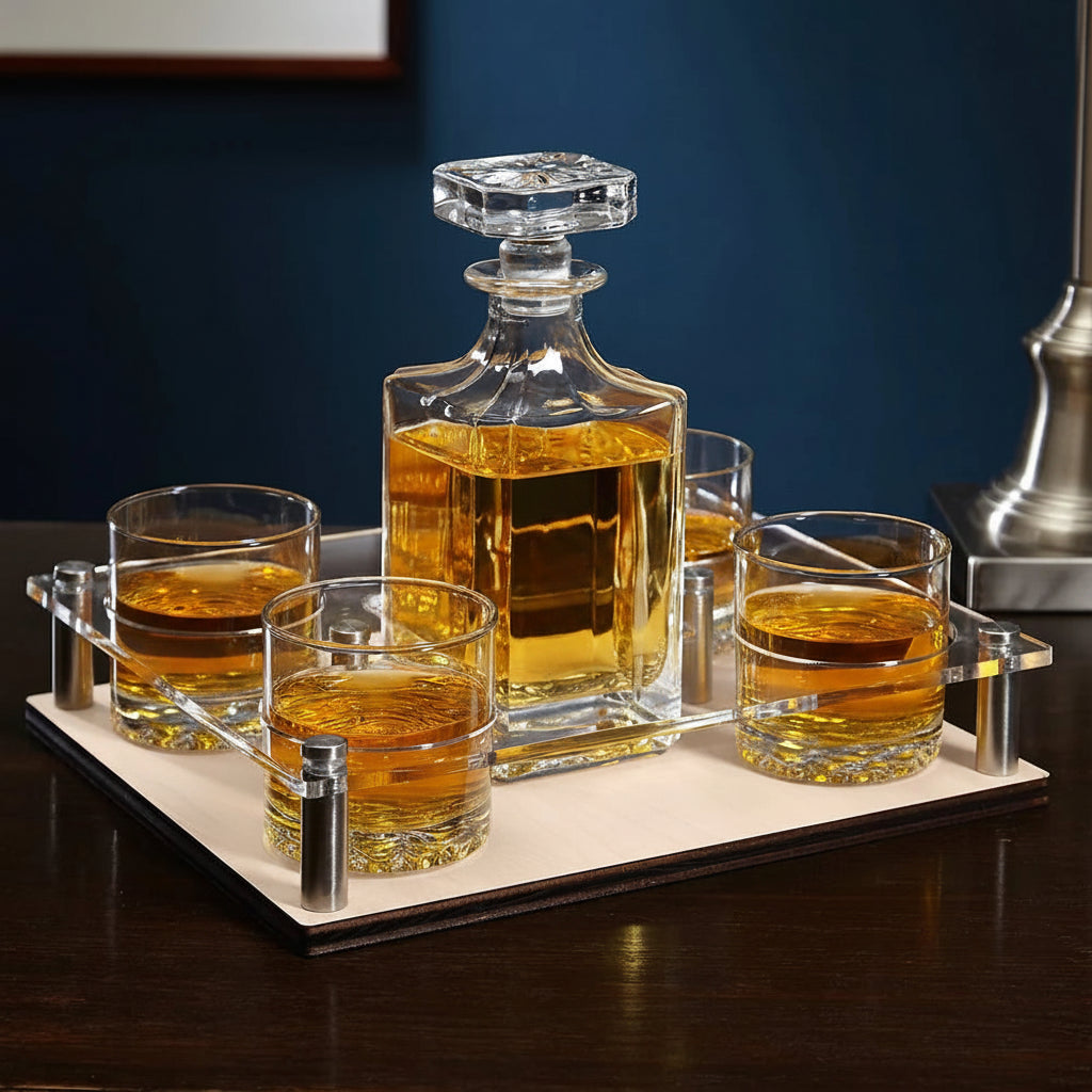 Decantador Whiskey Grabado Estilo Oktoberfest Cocina