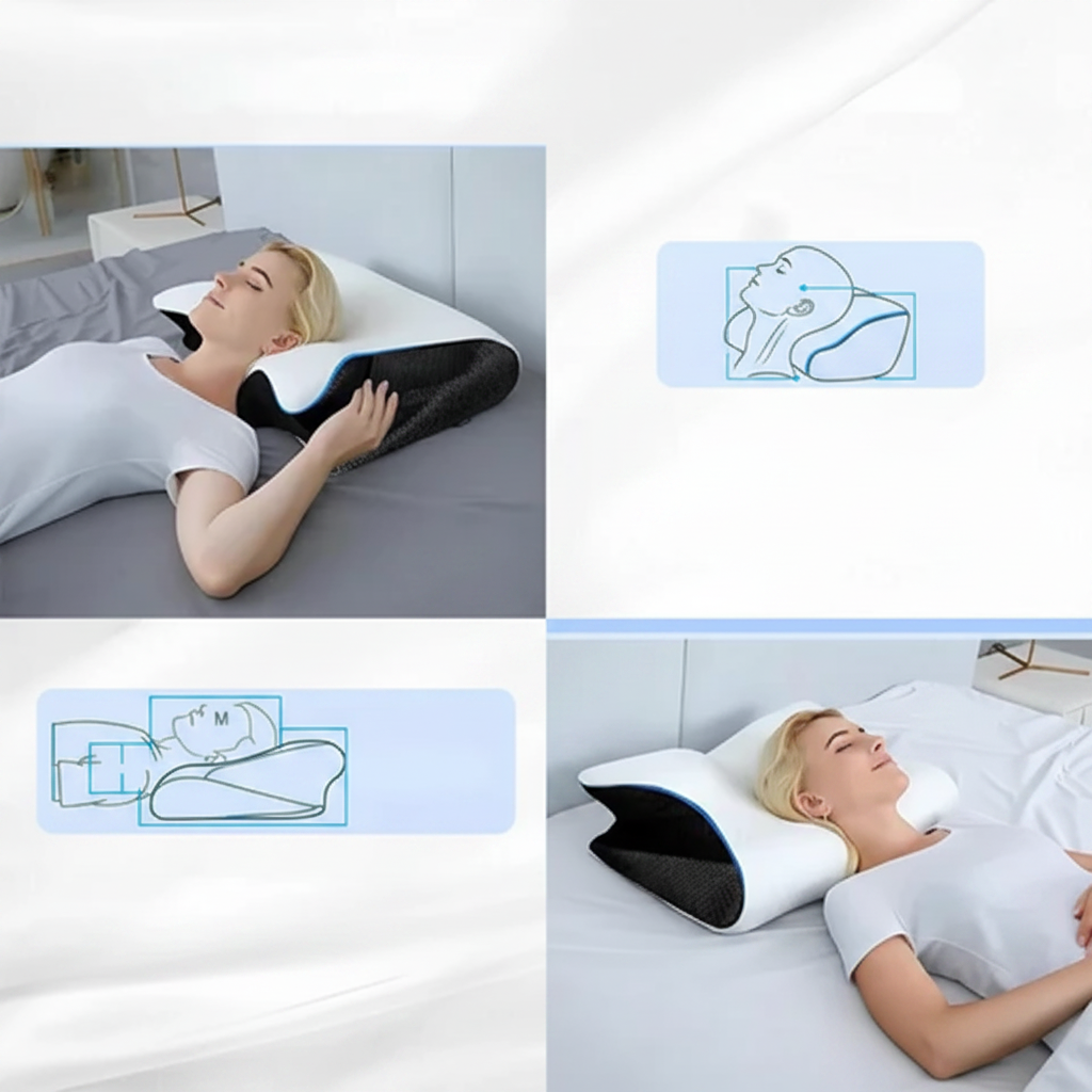 Orthopädisches Memory Foam Nackenstützkissen Konturform - Image 6