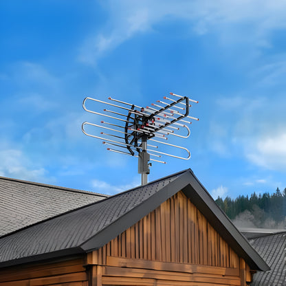 TV Antenne Außenbereich Langstrecke UHF VHF FM