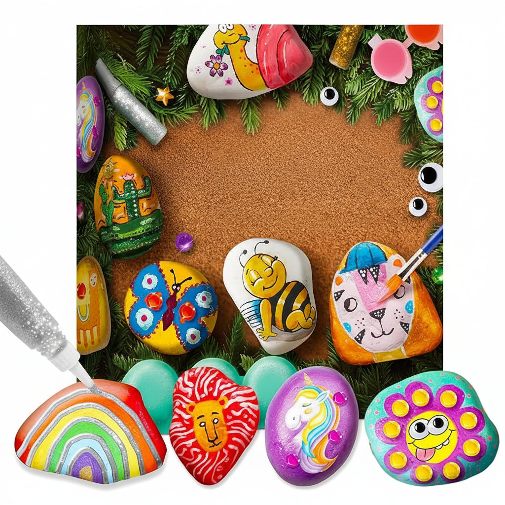Set Disegno Bambini Kit Creativo Pittura DIY