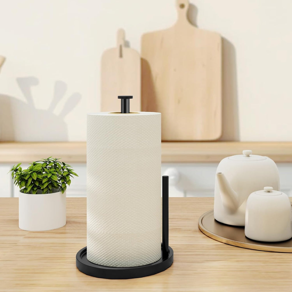 Kitchen Roll Holder Wall Mounted Metal Paper Towel Rack