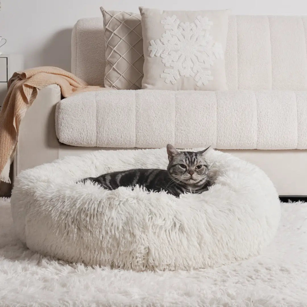 Cuccia per cani morbida rotonda lavabile peluche
