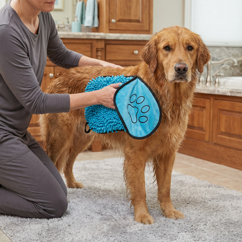 Asciugamano per animali in microfibra Asciugamano per cani ad alta assorbenza Cura animali