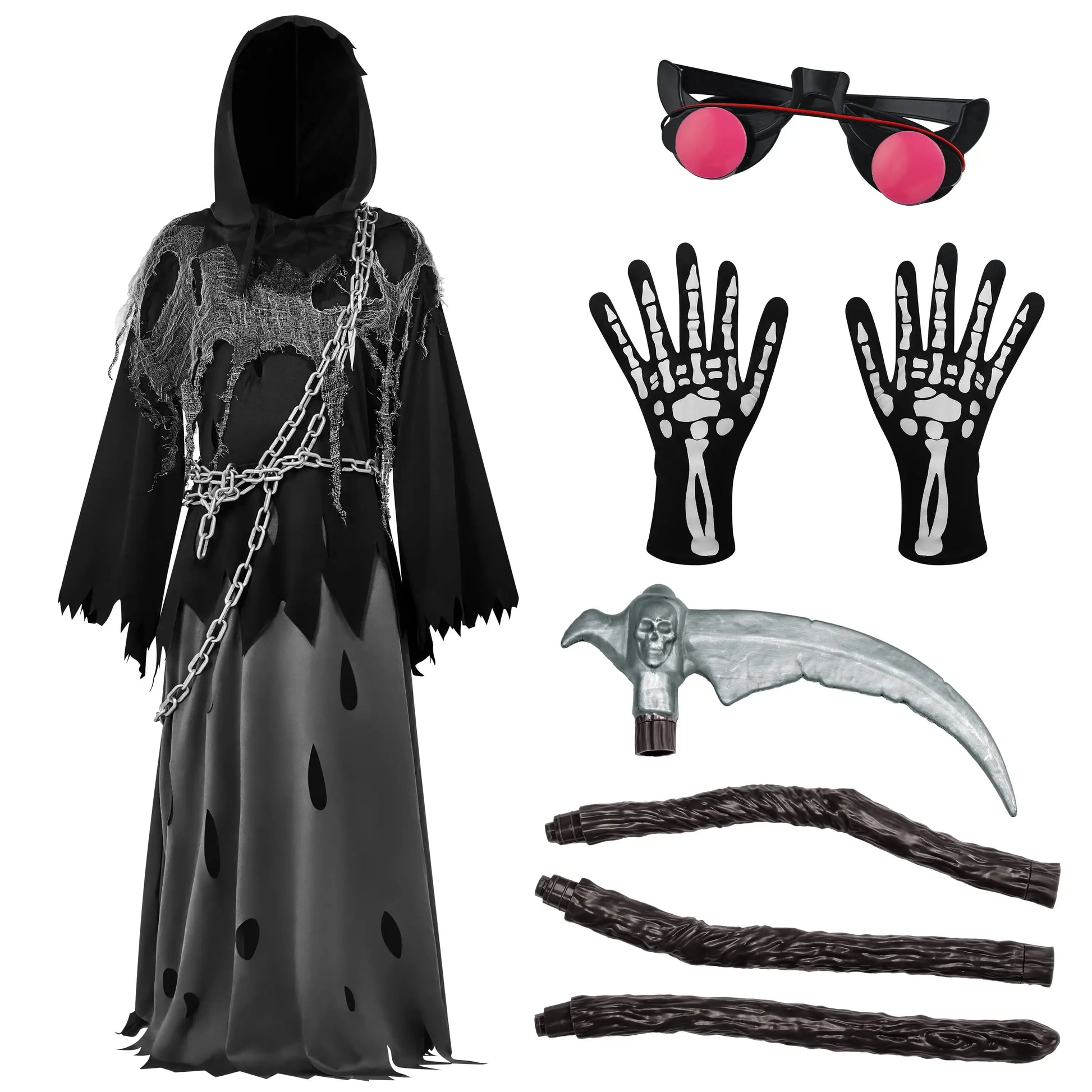 Phantom Kostüm Halloween Kostüm Kinder Kostüm Grim Reaper Kostüm Mit - Image 4