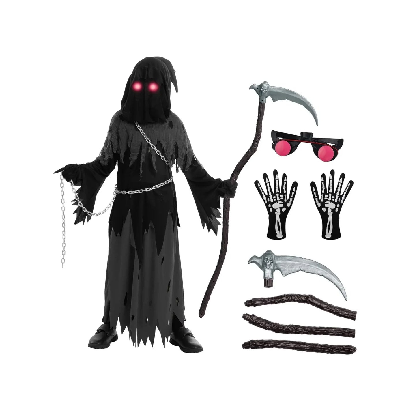 Phantom Kostüm Halloween Kostüm Kinder Kostüm Grim Reaper Kostüm Mit - Image 7