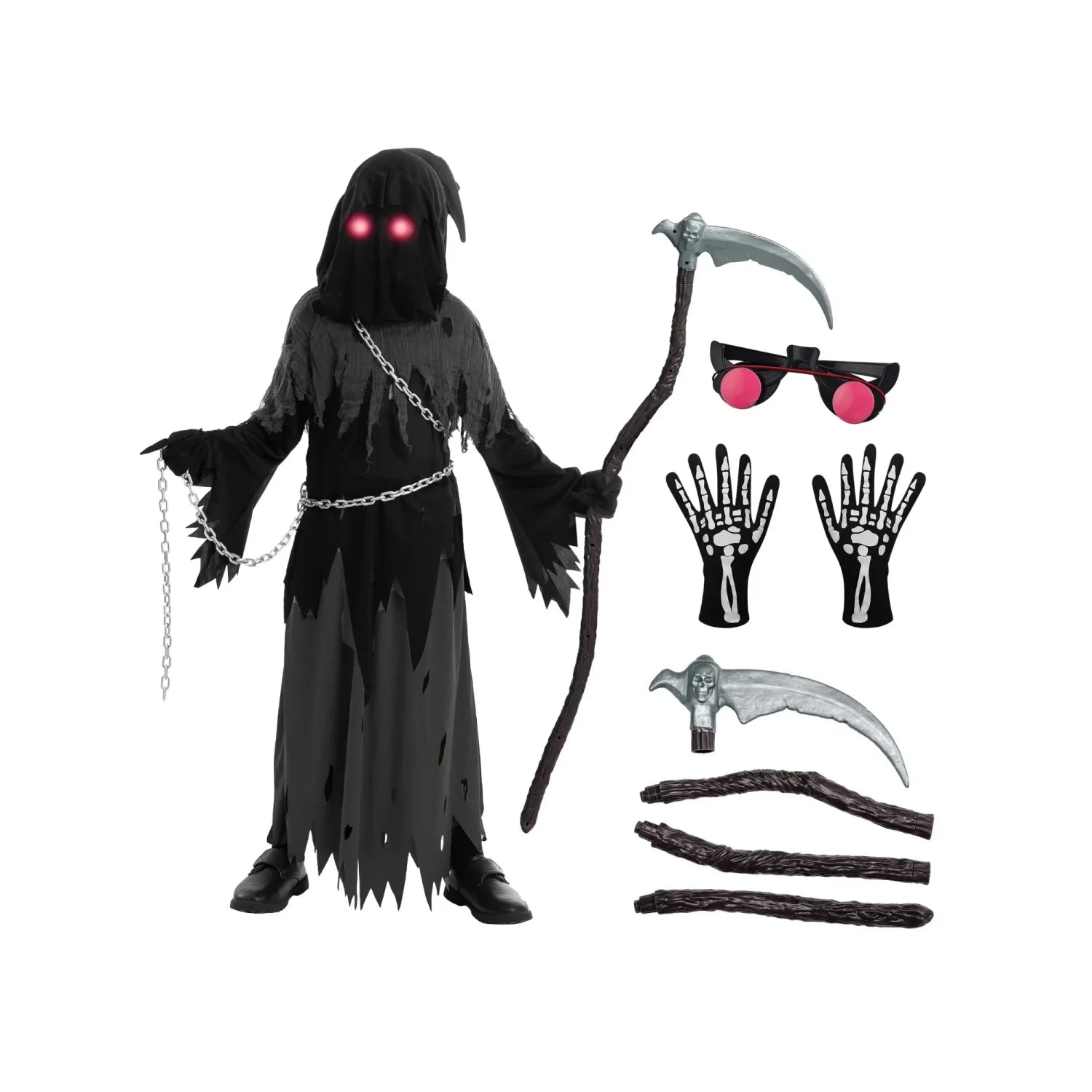 Phantom Kostüm Halloween Kostüm Kinder Kostüm Grim Reaper Kostüm Mit - Image 7