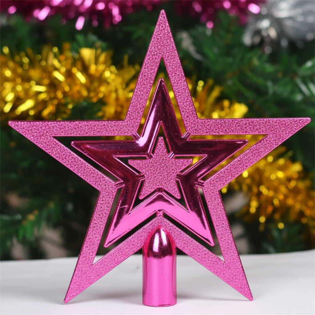 Christmas Tree Topper Vintage Star Gold Christmas Tree Topper Decoration
