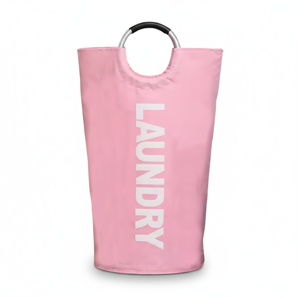 Laundry Basket Padded Handles Foldable Fabric Laundry Collector