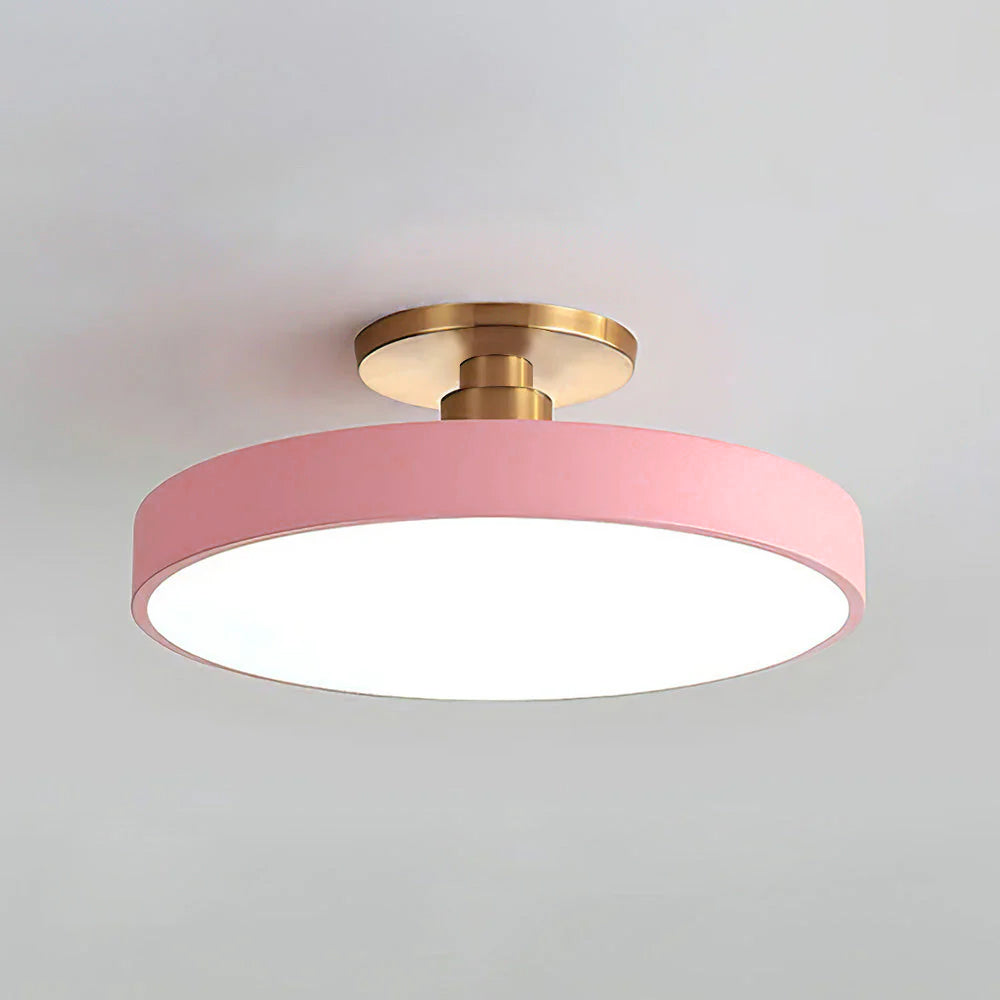 Lámpara de techo LED redonda moderna para pasillo y sala de estar