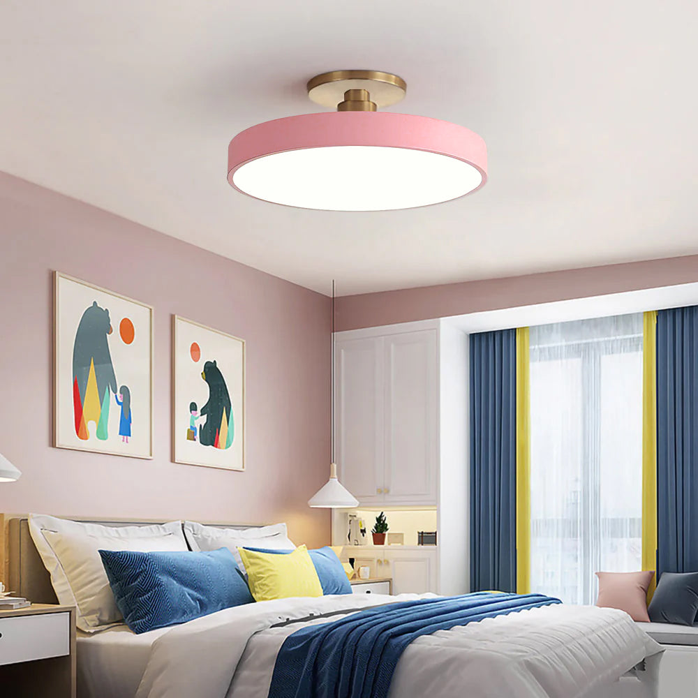Lámpara de techo LED redonda moderna para pasillo y sala de estar