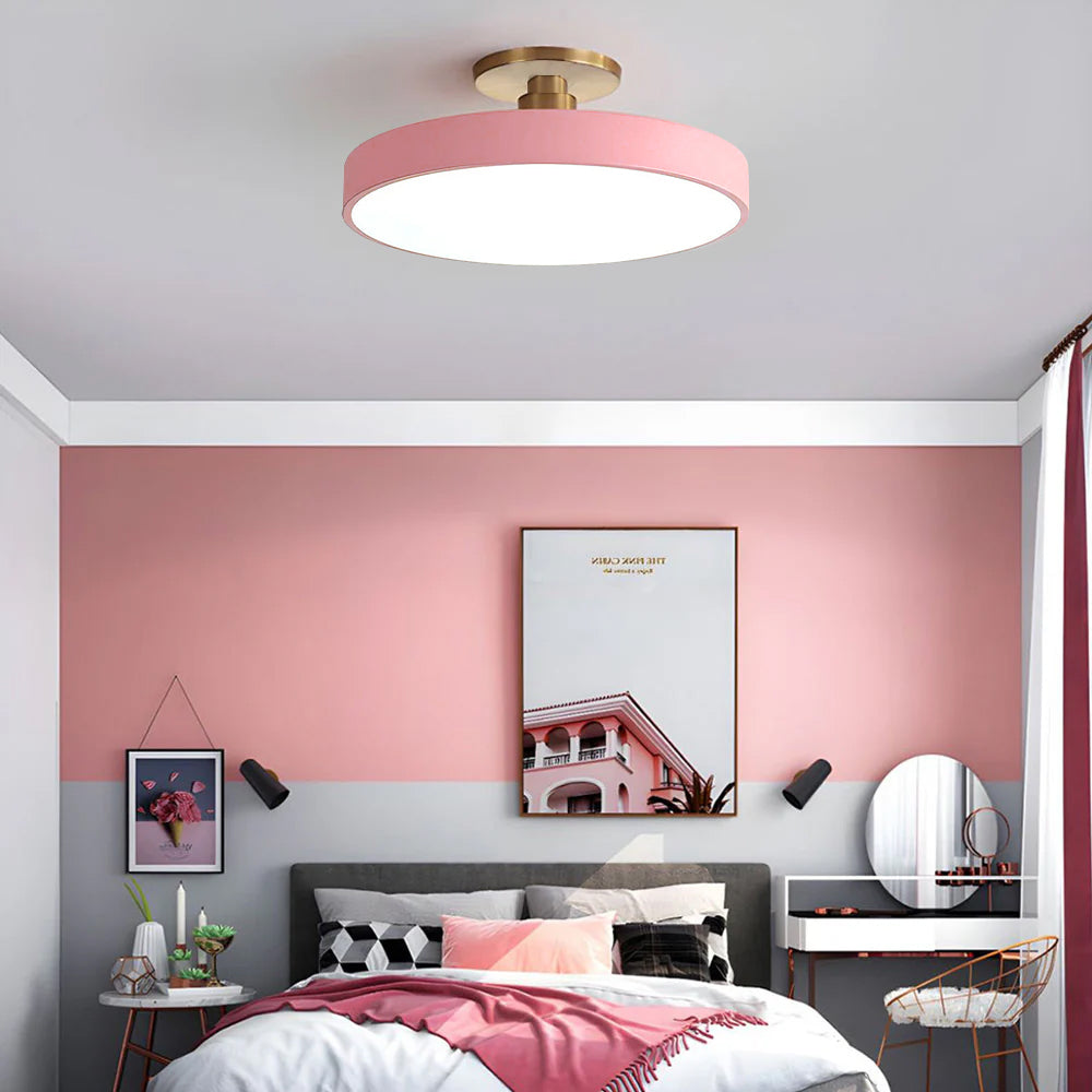 Lámpara de techo LED redonda moderna para pasillo y sala de estar
