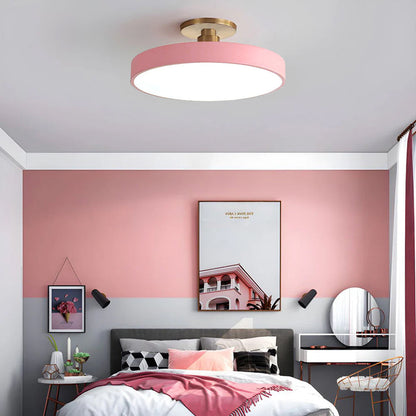 Lámpara de techo LED redonda moderna para pasillo y sala de estar