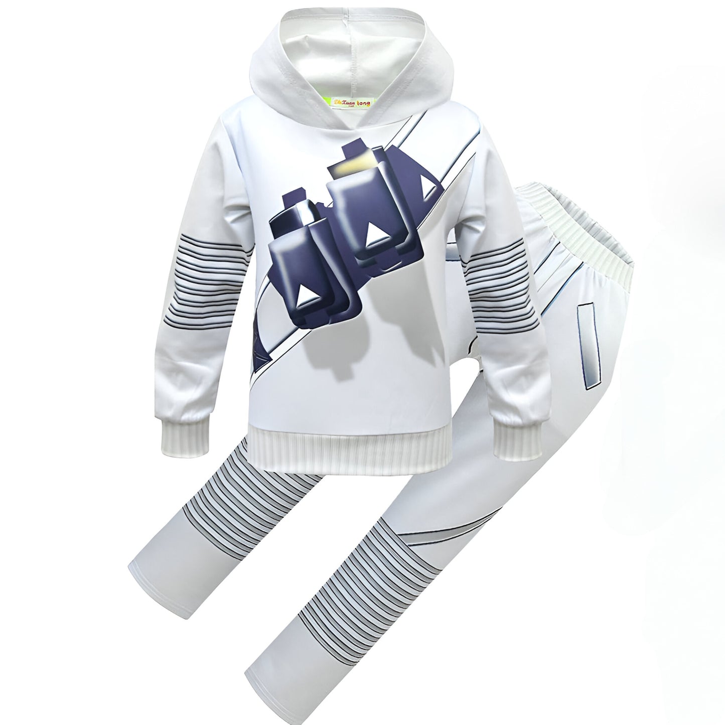 Kostüm DJ Polyester LED Helm Set