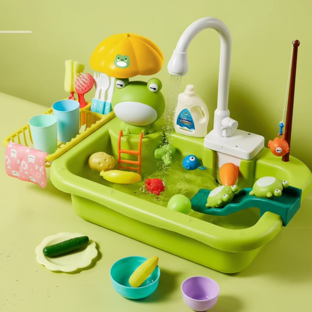 Cuisine Enfant Jouet Évier Eau Électrique Set Cuisine