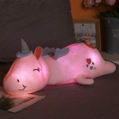 Glowing Unicorn Plush Toy Light Kids Gift