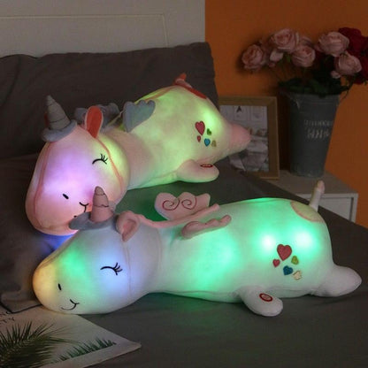 Glowing Unicorn Plush Toy Light Kids Gift