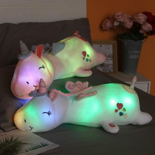 Peluche Licorne Lumineuse Douce Enfant Cadeau Nuit