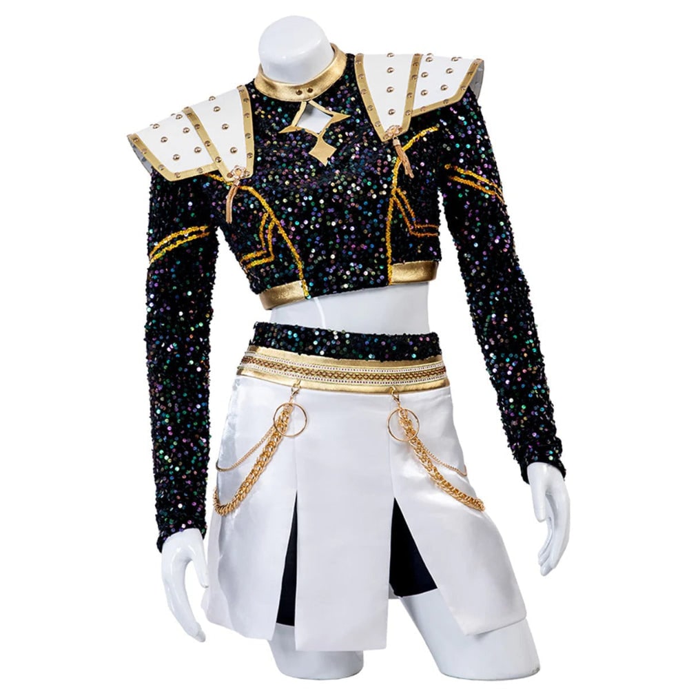 Popstar Kostüm Halloween Kostüm Cosplay Kostüm Glitzernd - Image 4