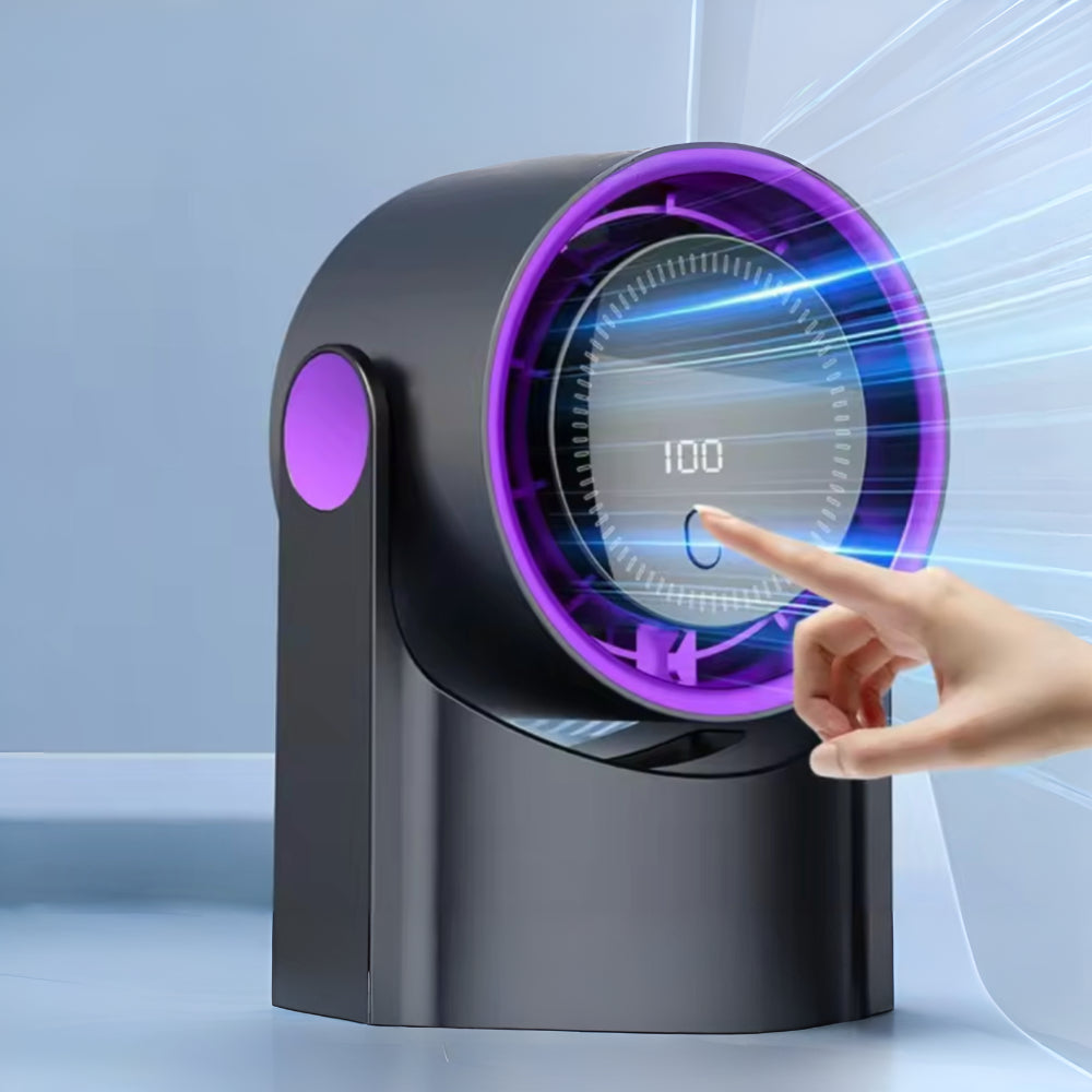 USB Table Fan Portable Swivel Air Cooler