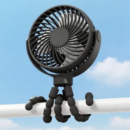 Ventilatore portatile mini per passeggino flessibile USB