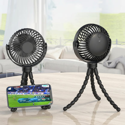 Ventilatore portatile mini per passeggino flessibile USB