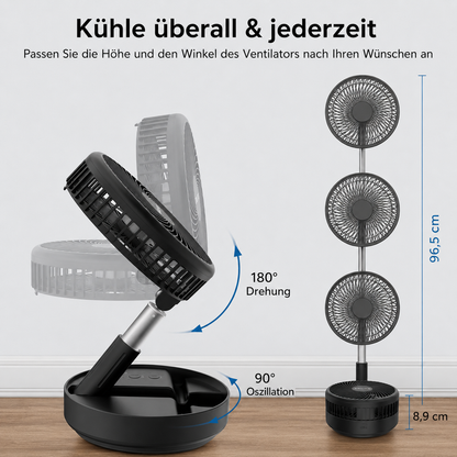 Portable Cooling Fan USB Desk Fan Rechargeable