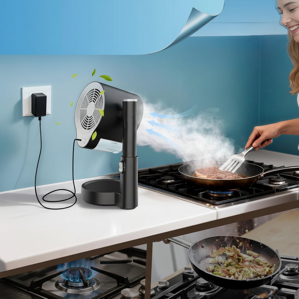 Kitchen Portable Range Hood Compact Extraction Clean Air