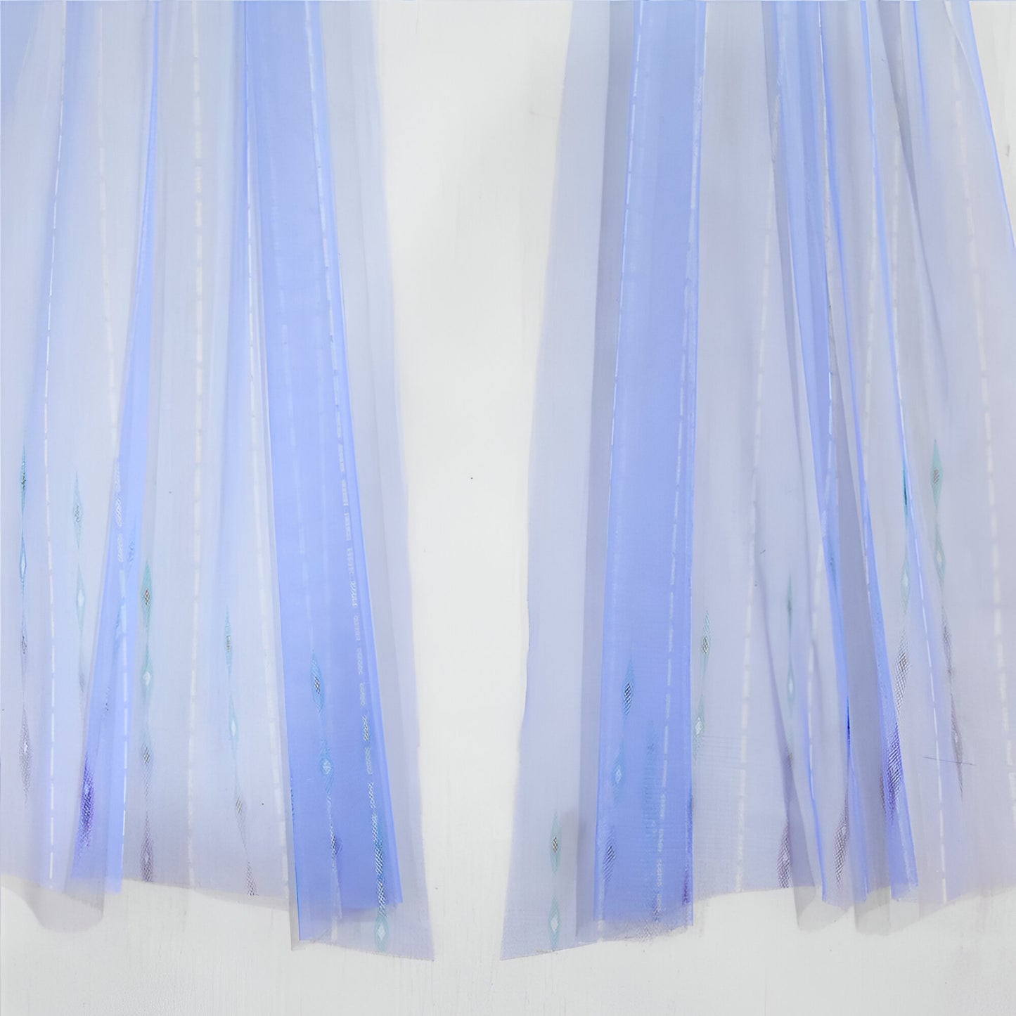 Vestido de princesa para niña azul y blanco disfraz