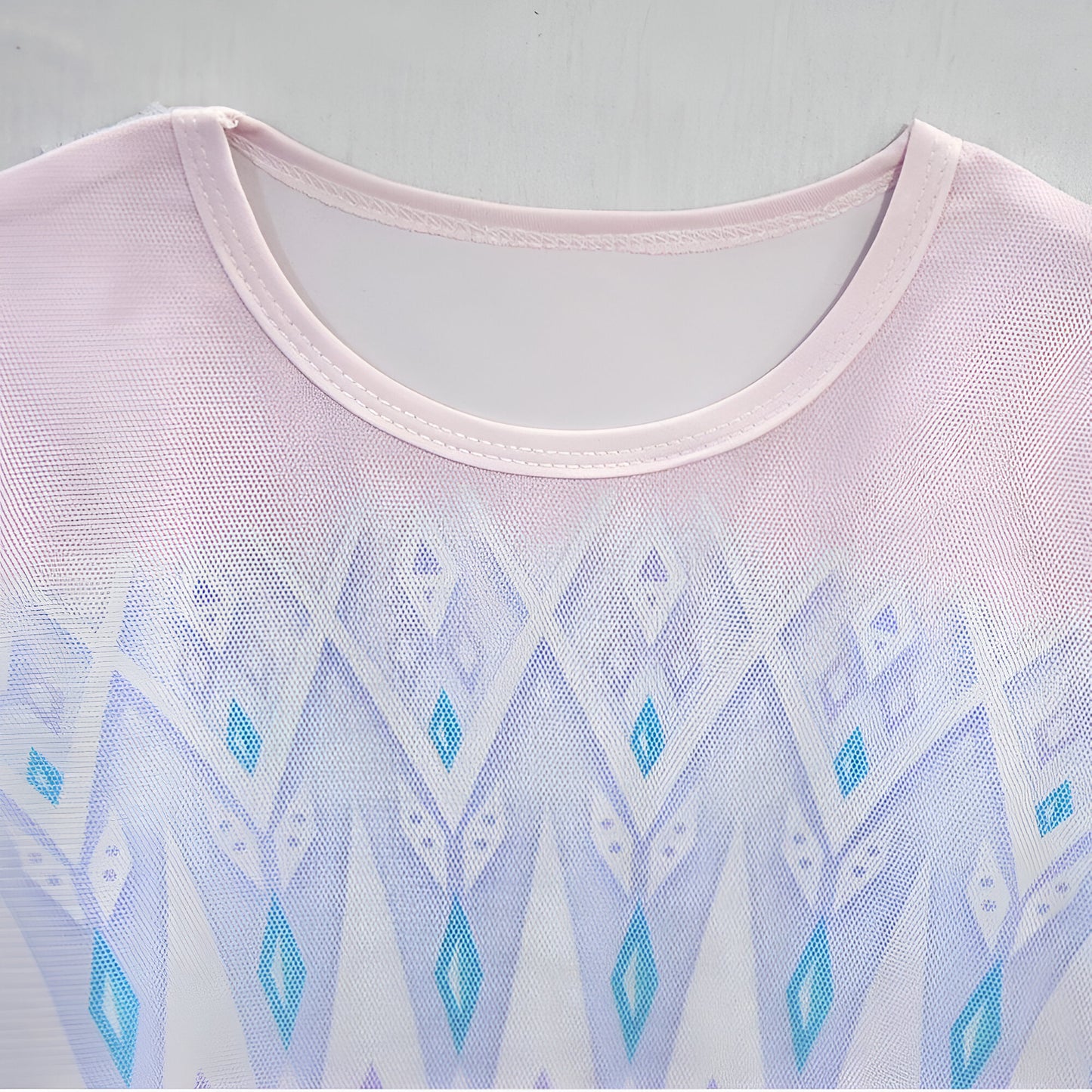Vestido de princesa para niña azul y blanco disfraz