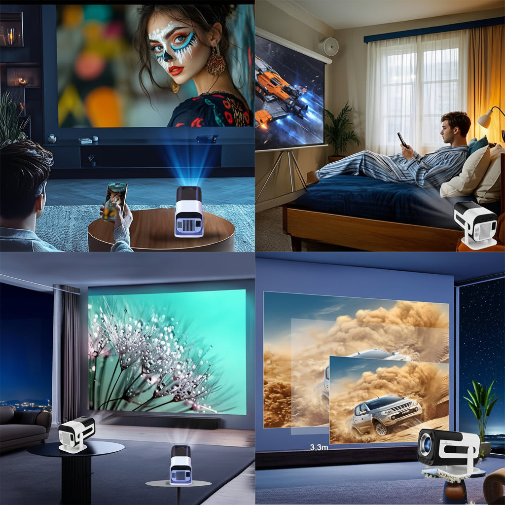 Écran Projection Portable HD Cinéma Maison Pliable