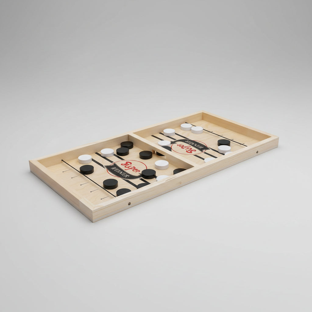 Jeu de plateau palet jeu d'adresse rapide en bois
